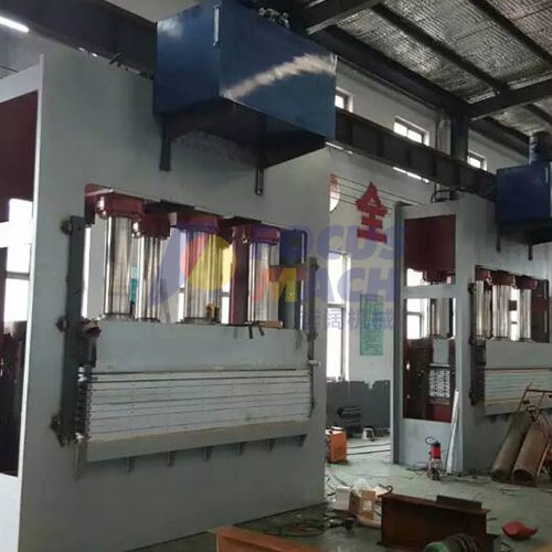 Multi-openings melamine lamination hot press